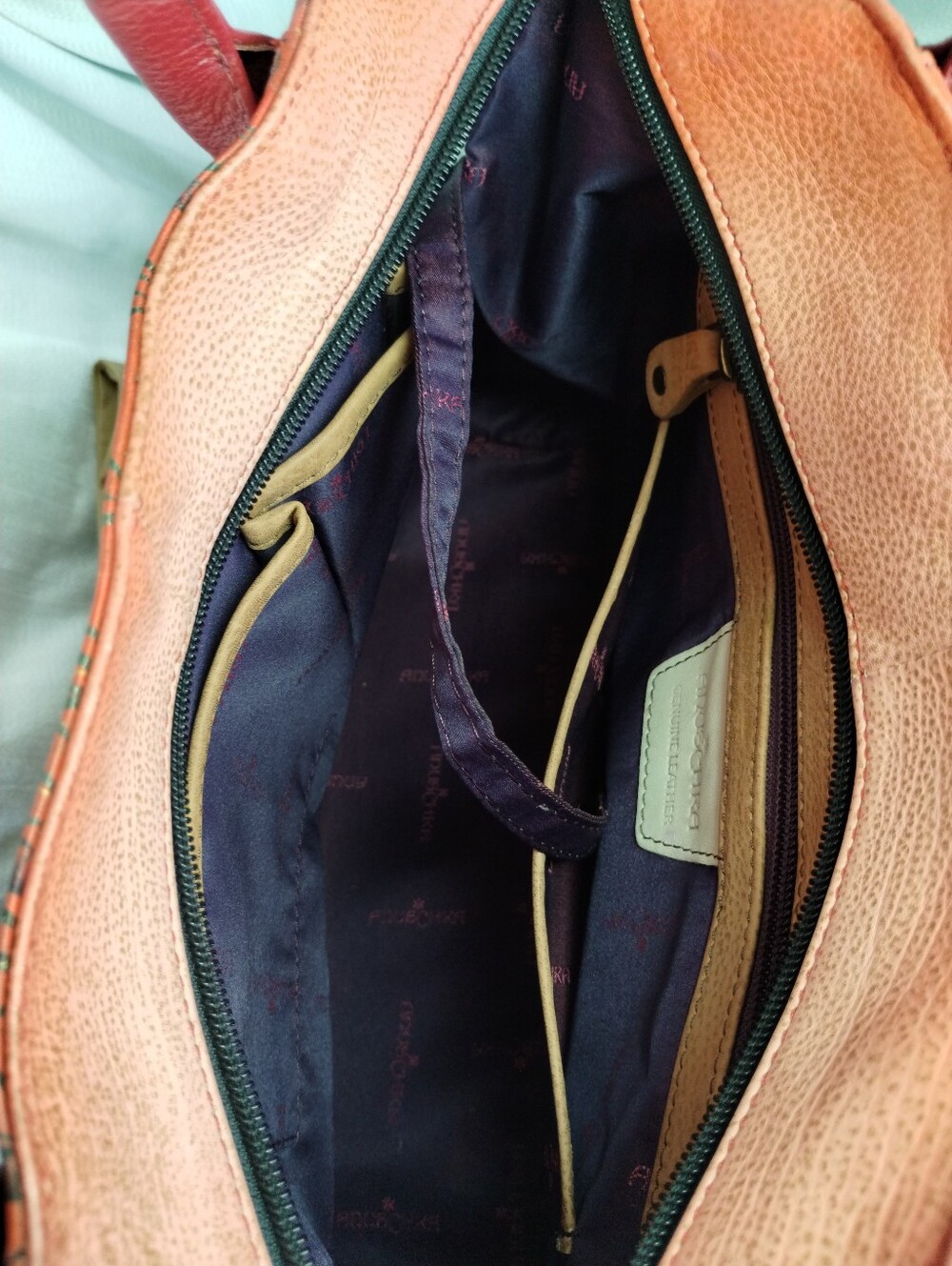Anna by Anuschka Village of Dreams Bag Hand-Painted Leather Beautiful - Picture 7 of 16